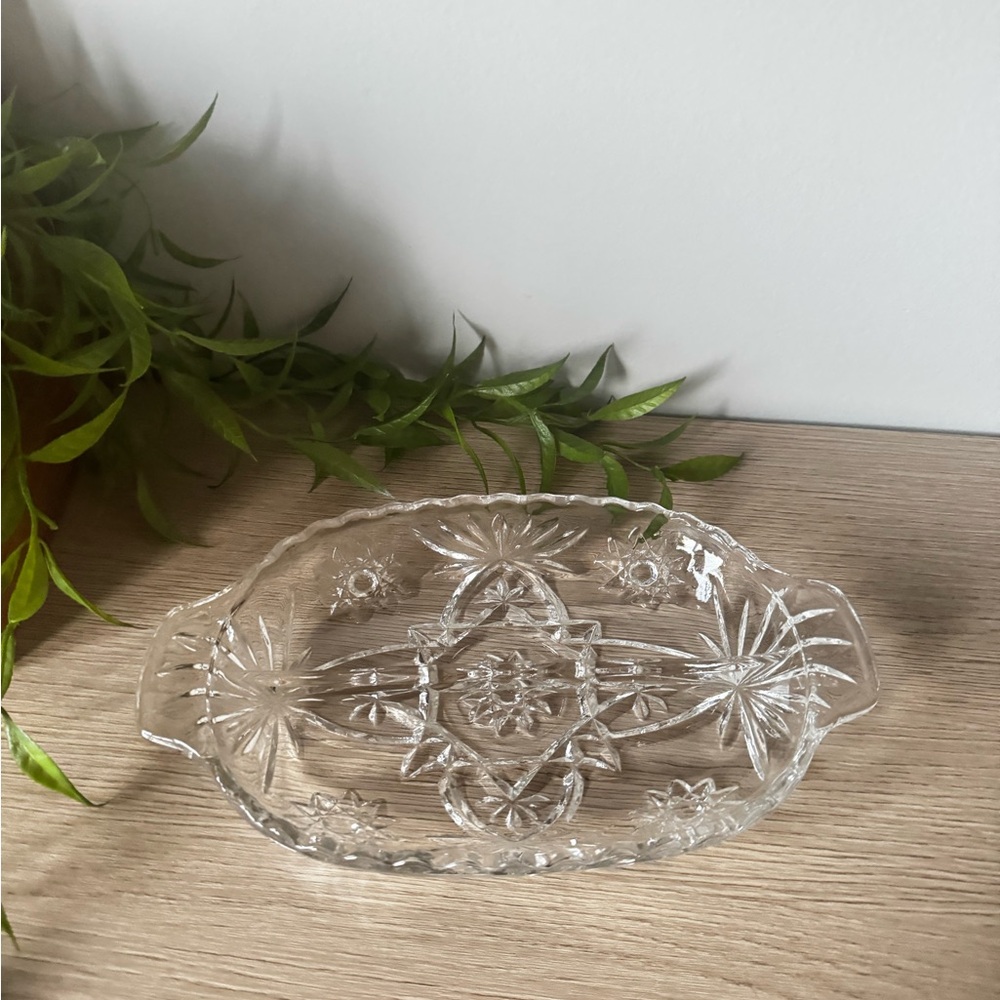 Elegant Clear Glass Serving Tray